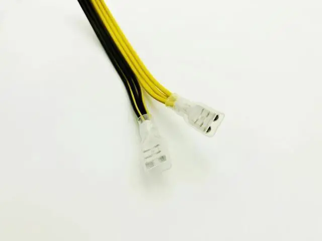 Alt view image 4 of 6 - Power Cable PCIE Video Card Dual 8pin (6+2) Splitter Power Supply Wire 250 Female Terminal 18AWG Cables for ETH BTC Miner Mining
