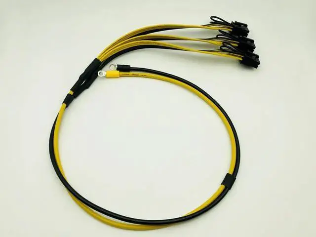Alt view image 3 of 6 - PSU Power Supply Cables PCI e Molex 8pin to 3 PCI e 8 pin 6+2pin PCI Express Internal Power Splitter Ribbon Cable 12AWG+18AWG