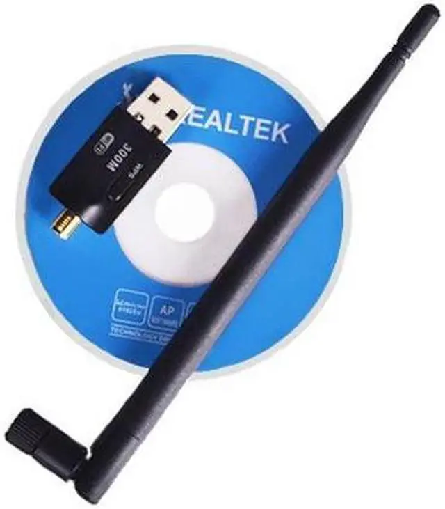Alt view image 6 of 6 - 300Mbps WiFi Mini USB Adapter Wireless Dongle Adaptor 802.11b/g/n w/ 5dB Antenna