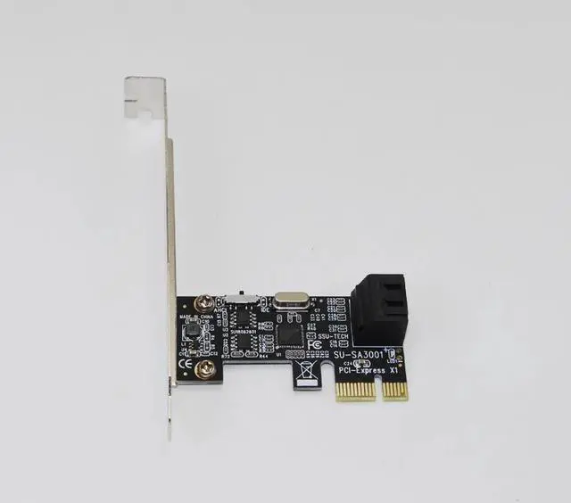 Alt view image 2 of 6 - Amify SATA Card PCI Express to 2 Ports SATA 3.0 Card 6Gbps PCI E SATA PCIE SSD Adapter Low Bracket Computer Components IPFS HDD Mining