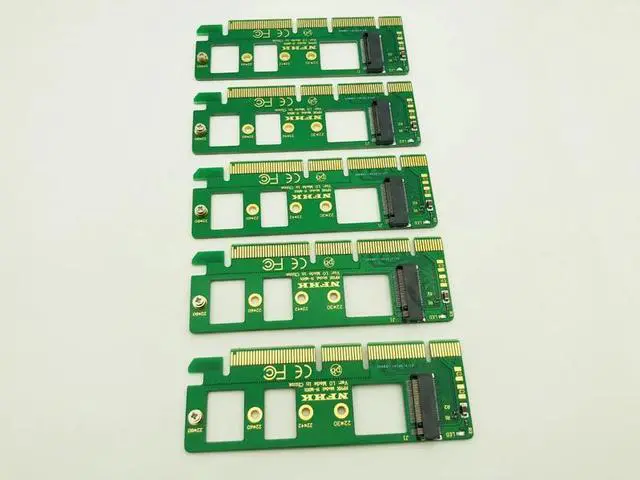 Alt view image 6 of 6 - 5PCS M.2 NGFF NVME AHCI SSD to PCI E PCI Express 3.0 x4 x16 Riser Card Adapter M key Connector for XP941 SM951 PM951 A110 M2 SSD