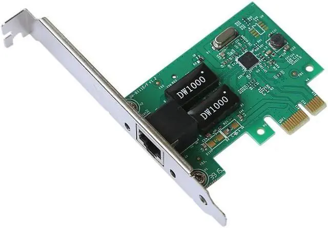Alt view image 2 of 6 - Gigabit NIC Desktop PCI E Network GbE 10/100/1000Mb LAN Adapter Card Low Profile