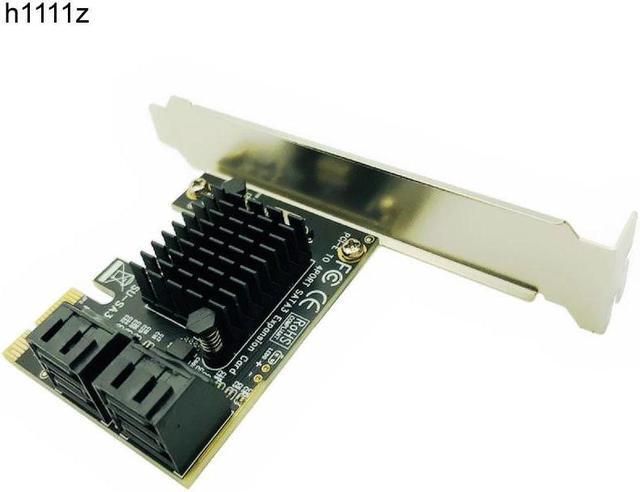 Main image of PCI E PCI Express to SATA 3.0 Extension Card with Bracket 4 Port SATA III 6Gbps Expansion Adapter Boards for Computer Chassis PC