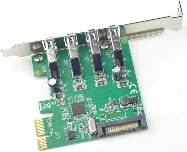 Alt view image 5 of 6 - Mainboard CPU Graphics Card Extention Cables PCI-E 1X to 16X Extender Riser Card SATA 4P Power Cable 4P Adapter Cable