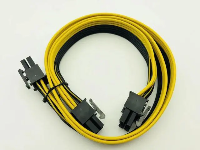 Alt view image 6 of 6 - 10Pcs Modular PSU Power Supply Cables PCI e Molex 6pin to 2 PCI e 8 pin 6+2pin PCI Express Internal Splitter Ribbon Miner Cable