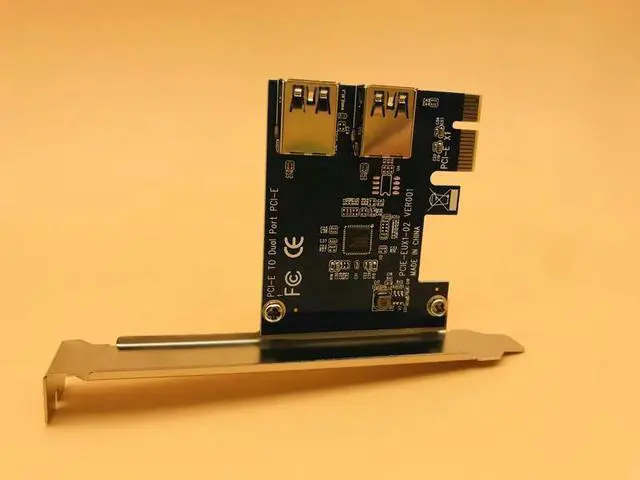 Alt view image 5 of 6 - USB 3.0 PCI-E 1 turn 2 PCI express 1X slots Riser Card Mini ITX turn external 3 PCI-E slot adapter PCIe Port Multiplier Card