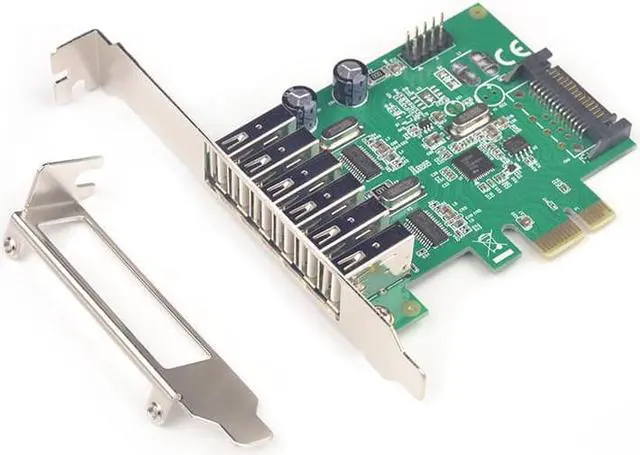 Main image of Amify 6 Ports USB 2.0 PCIE PCI-e HUB expansion Card PCI-Express card PCI-e 1x USB 2.0 USB2.0 to PCIe express PCI e adapter