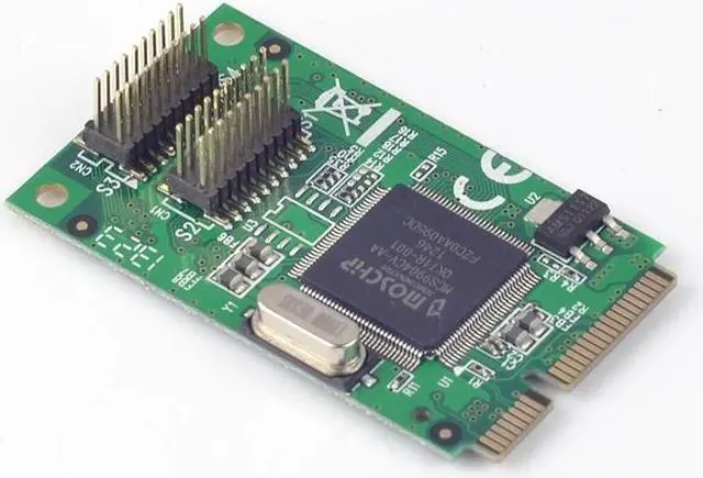 Main image of 4 ports serial RS-232 Mini PCI-e Card Mini PCI-Express I/O Card MosChip MCS9904