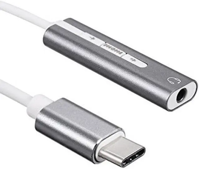 Alt view image 2 of 6 - Sound Cards USB C Type C Sound Card External Converter Adapter with 3.5mm Aux Stereo