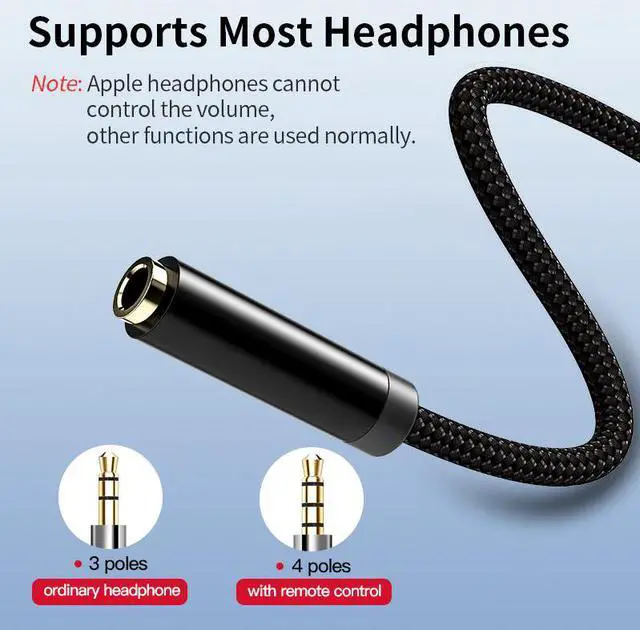 Alt view image 2 of 6 - Smart USB Type C To 3.5mm AUX Adapter For Earphone USBC Type C Audio Headphone Jack Headsets Splitter For Samsung Xiaomi
