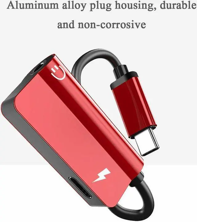 Alt view image 5 of 6 - 1Pcs Type C to 3.5mm Jack AUX Audio Headphone USB C Charging Adapter Splitter Cable