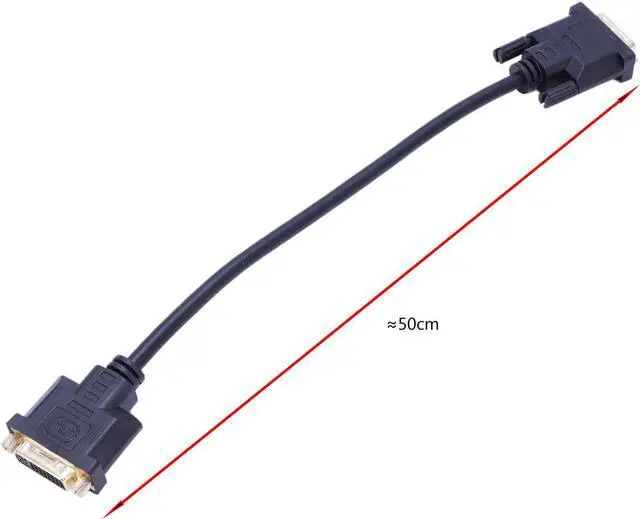 Alt view image 4 of 11 - DVI D Dual Link Male Digital 24+1 to DVI 24+1 Female VIDEO Extension Cable 30cm for Monitor Projector