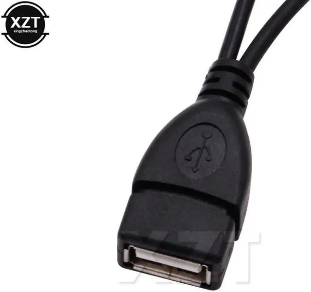 Alt view image 8 of 10 - OTG Host Power Splitter Y Cable Micro USB Male to A Male & Female Adapter Cable for SAMSUNG Y Splitter OTG Cable