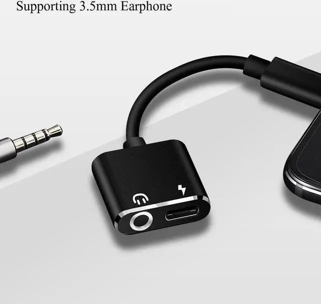 Alt view image 4 of 6 - USB Type C Type C to 3.5mm Jack Headphone Aux Adapter Charger Audio Dual 2 In 1 Converter USB C Earphone Splitter Cable