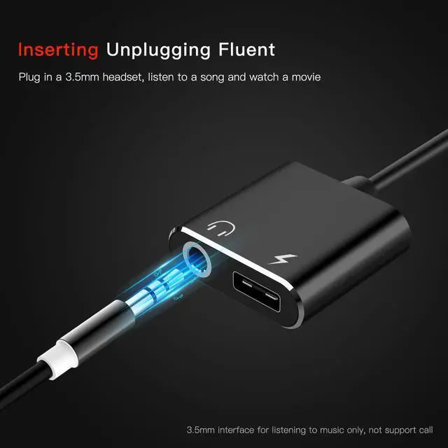 Alt view image 12 of 14 - Type C To 3.5 mm Earphone Jack Adapter 2 in 1 USB C Audio Cable Converter Charging Splitter Headphone Adapter For Samsung Xiaomi