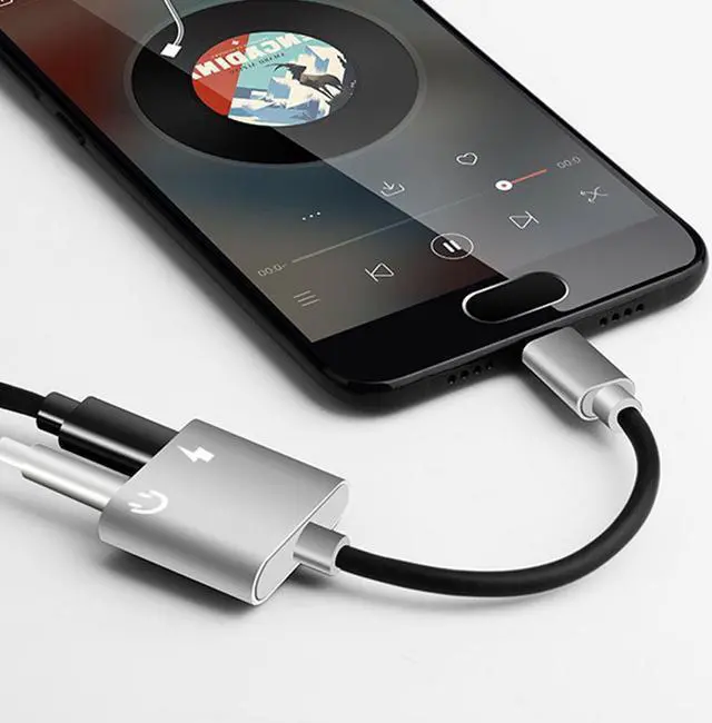 Main image of USB C Type C to 3.5mm Aux Audio Cable Headphone Jack Adapter For HTC Samsung Huawei Xiaomi LG Charging splitter Connector