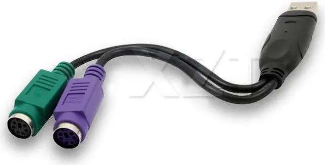 Alt view image 12 of 16 - For Keyboard Mouse Scanner USB Male to 6Pin 6 Pin PS2 PS/2 Female Extension Cable Y Splitter Adapter Connector