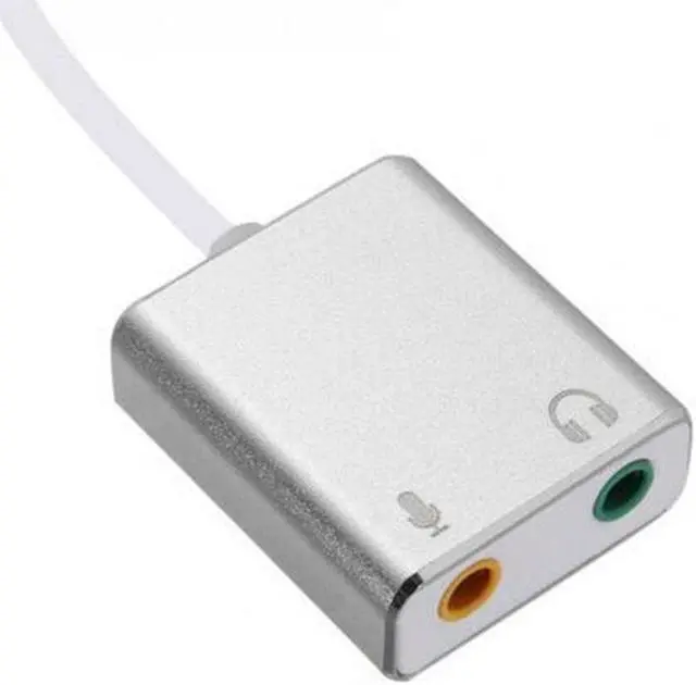 Alt view image 10 of 12 - Cable With 3.5mm Sound Card External Adapter Splitter Headphone Type C Stereo Audio Microphone Port Aux Connector