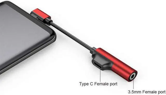 Alt view image 4 of 6 - 1Pcs USB Type C To 3.5mm Jack Type C Audio Splitter Headphone Cable 2 in 1 Type C Converter 3.5mm Jack Audio Adapter USB C Audio Cord