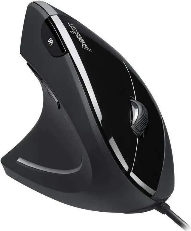 Alt view image 9 of 15 - Perixx PERIMICE-513L Wired Left Handed Vertical Ergonomic Mouse 1000/1600 DPI 6 Buttons