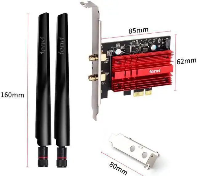 Alt view image 13 of 14 - Fenvi FV-AXE3000 Wi-Fi 6E AX210 PCIe Network Card Bluetooth 5.2 Heat Sink AX 3000Mbps 802.11ax Tri-band 2.4G/5G/6G PCI-E Wireless WiFi Network Adapter Cards for Desktop PC Support Windows 10/11 64-bit