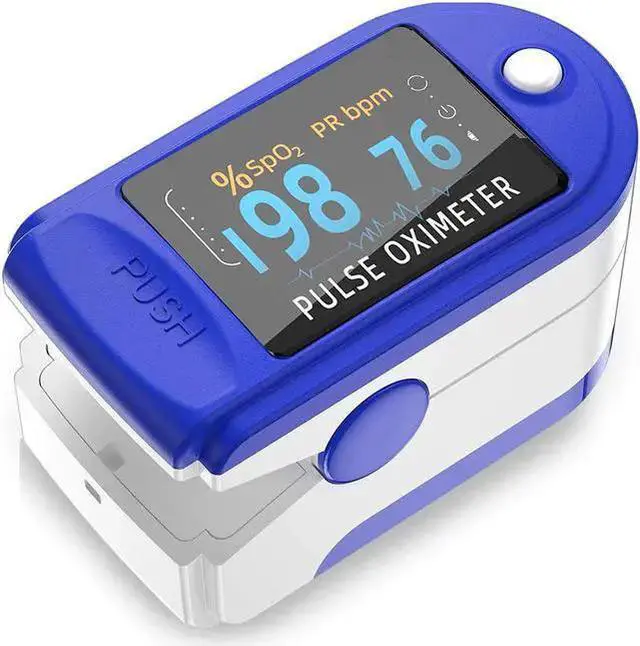 Main image of Pulse Oximeter Fingertip, Blood Oxygen Saturation Monitor Fingertip, Portable Blood Oxygen Meter Finger Oximeter Finger with Pulse, O2 Monitor Finger for Oxygen