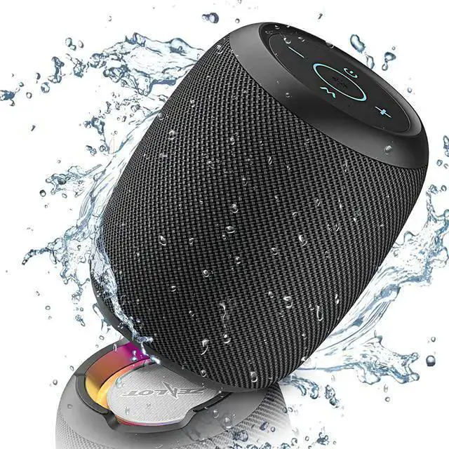 Alt view image 7 of 12 - Bluetooth Speaker, Outdoor Portable Bluetooth Speaker with Lights Rich Stereo Bass, IP67 Waterproof Outdoor Speaker, Wireless Speaker, 24H Playtime,Dual Pairing, Beach,Travel, Hiking