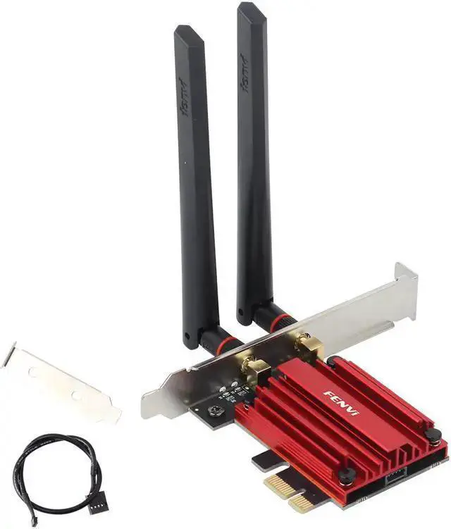 Alt view image 14 of 14 - Fenvi AX1800 WiFi 6 PCIe Wireless Card,1800Mbps 802.11 ax/ac Wi-Fi6 Network Wlan,2.4Ghz/5.8Ghz,Blue-tooth 5.2,OFDMA, 2x2 MU-MiMO and WPA3,wifi6 MT7921K Inside,For Desktop Windows 10/11 64-bit