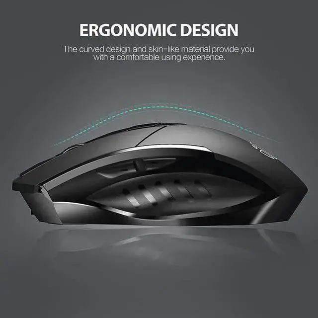Alt view image 11 of 14 - Bluetooth Wireless Mouse, Silent Rechargeable Bluetooth + 2.4G Wireless Mouse (Tri-Mode: BT 5.0/4.0+2.4G), Ergonomic Portable Mouse Bluetooth for Laptop PC Computer, MacOS, Android, Windows