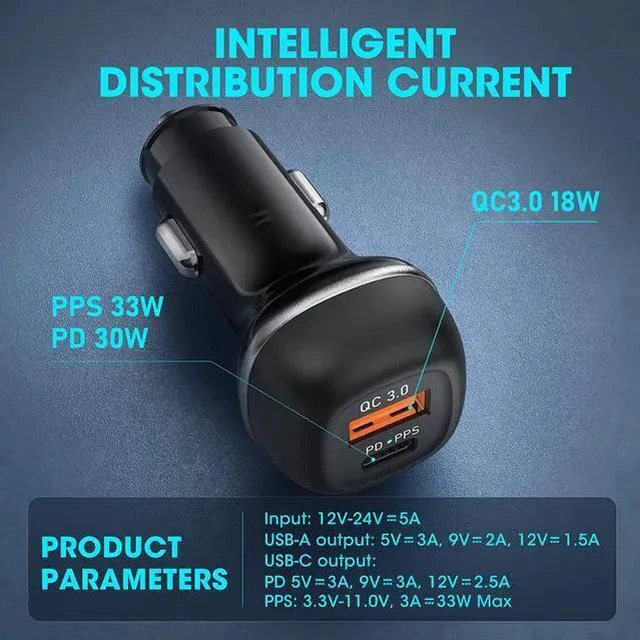 Alt view image 10 of 14 - USB C Car Charger Adapter, 48W Car Charger Fast Charging, PD&PPS&QC3.0 Fast USB Car Charger Adapter Compatible with 14 13 12 Pro Max XS, S22/21/10, Note20/10 IOS Android Smartphones