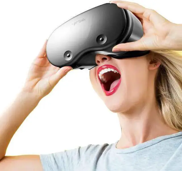 Alt view image 7 of 7 - VR Glasses, VR Headset Compatible with i-Phone & Android - Universal Virtual Reality Goggles for Kids & Adults - Your Best Mobile Games Movies, 2K Anti-Blue Lenses, Adjustable Pupil & Object Distance