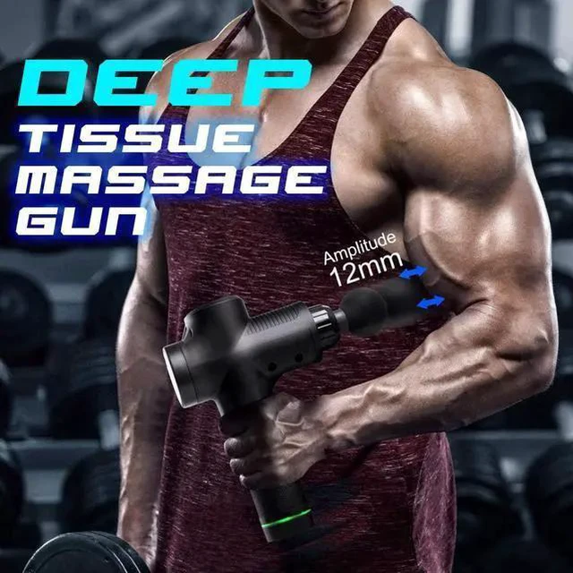 Alt view image 12 of 14 - Massage Gun, Deep Tissue Hand Held Muscle Massage Gun, Up to 30 Speeds Cordless Handheld Electric Percussion Massager with 6 Heads for Muscle, Back, Foot, Neck, Leg, Shoulder Massage