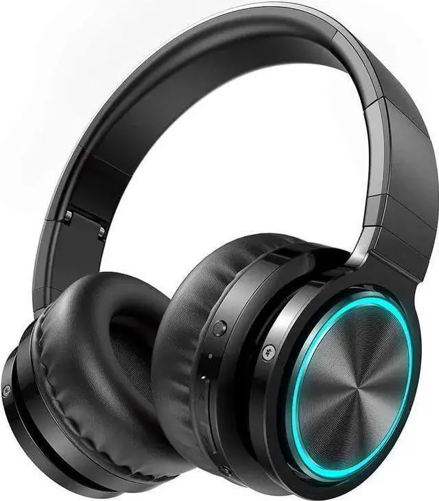 Main image of Wireless Bluetooth Headphones, HD Stereo Sound Over Ear Headphones with Built-in Microphones, Deep Bass 20 Hours Playtime, Fast Charge Bluetooth 5.2 Headset for Adults, School, Travel, Black