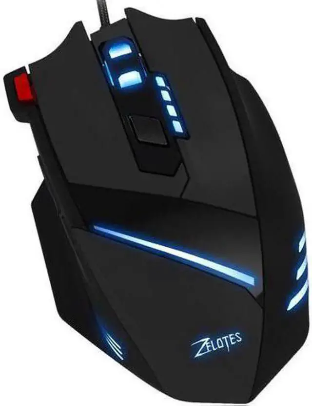 Alt view image 10 of 14 - PC USB Gaming mice T60 7200 DPI Wired Computer Mice 7 Buttons Multi-Modes LED Lights Gaming Mouse for PC Mac