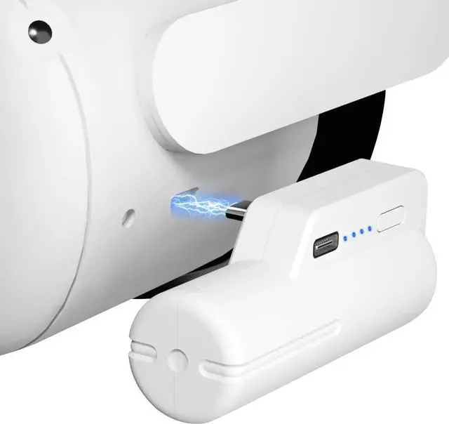 Main image of Battery Pack for Quest 2, 5000mAh Head Strap Battery Pack Compatible with Quest 2 and Quest, Lightweight and Portable VR Extend Power Accessories for Extra 2-4H Playtime