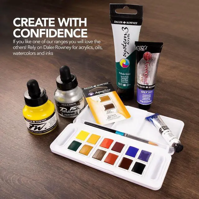 Alt view image 7 of 7 - Daler-Rowney FW Acrylic Artists Ink, 1 oz, Flame Orange (160029687)