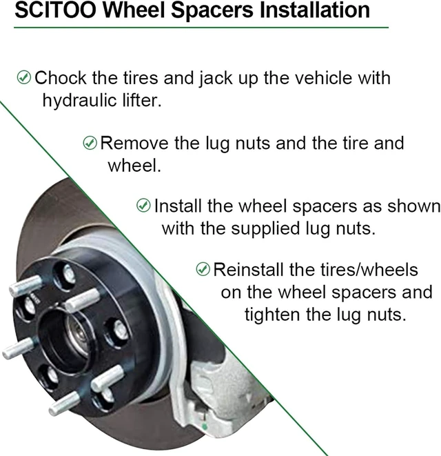 Alt view image 4 of 7 - 2PCS 2" 4 Lug Hubcentric Wheel spacers 4x110mm to 4x110mm