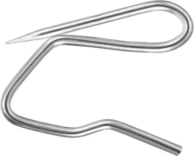 Alt view image 5 of 6 - Shappy 120 Pack Drapery Hooks Pins for Curtains, Metal Pinch Pleat Hooks with Clear Box 1.2 Inch for Window Door and Shower Curtain(Silver)