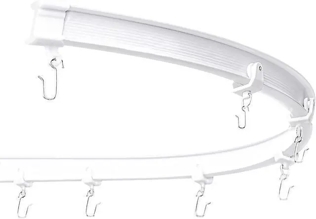 Alt view image 2 of 5 - VRSS Flexible Bendable Curved Ceiling Curtain Track, 1 Meter (3.3 ft) | For L, U, Circle Shape, Shower Curtain Track, RV Curtain Track System, Room Divider, DIY