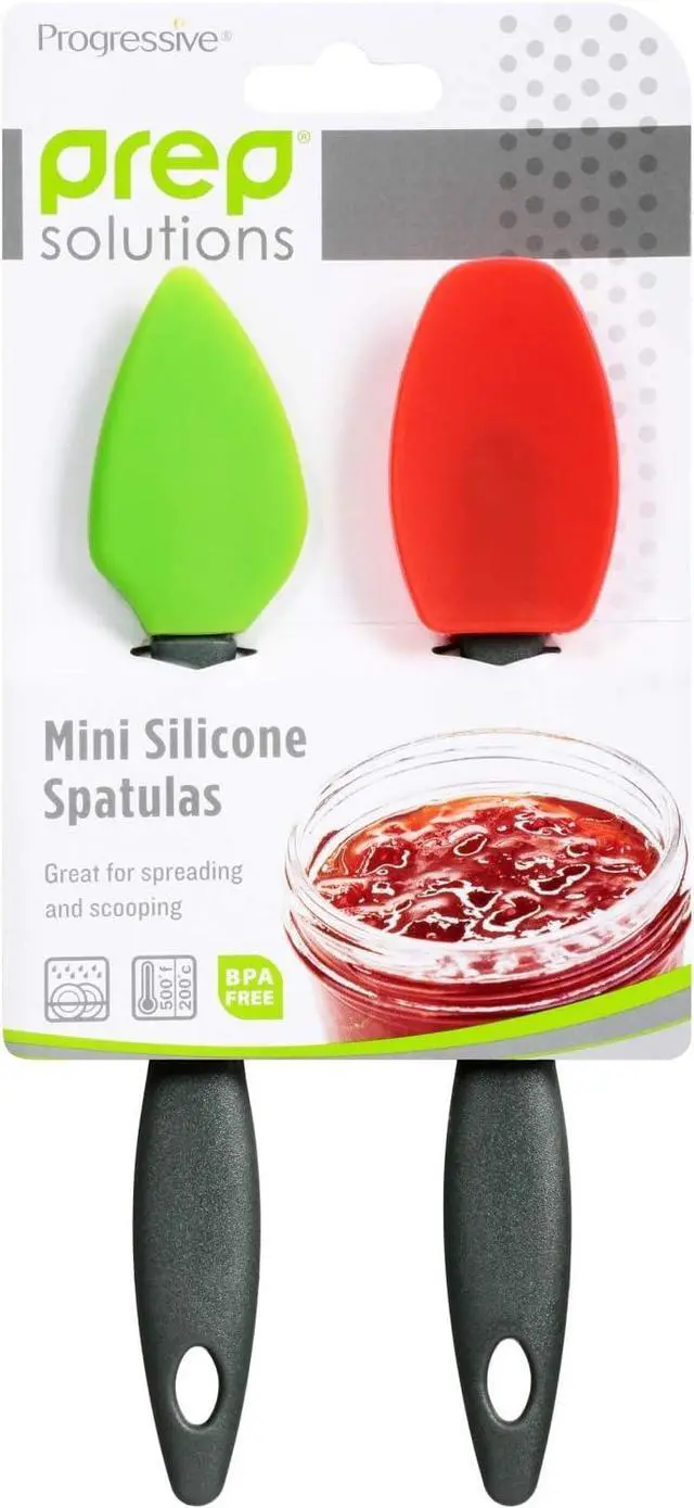 Alt view image 2 of 6 - PrepSolutions Mini Silicone Spatulas Set of 2, Flexible, Heat-Resistant, Ideal for Mixing & Scraping