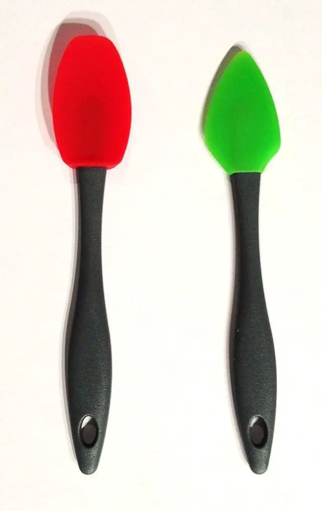Alt view image 3 of 6 - PrepSolutions Mini Silicone Spatulas Set of 2, Flexible, Heat-Resistant, Ideal for Mixing & Scraping