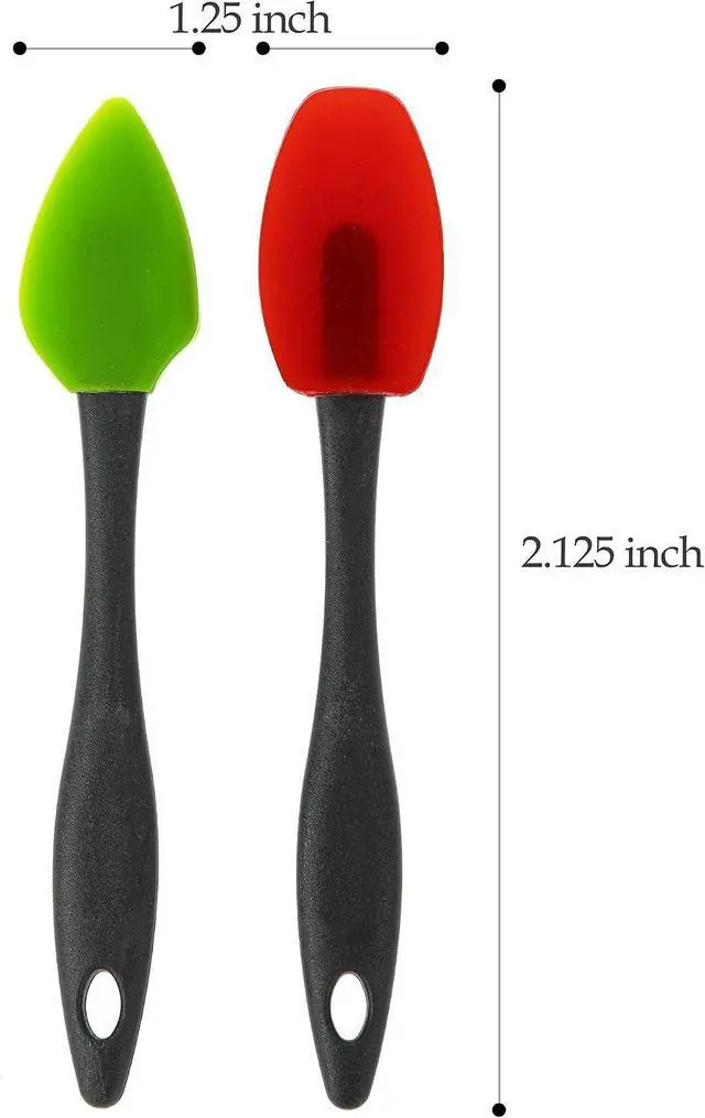Alt view image 4 of 6 - PrepSolutions Mini Silicone Spatulas Set of 2, Flexible, Heat-Resistant, Ideal for Mixing & Scraping