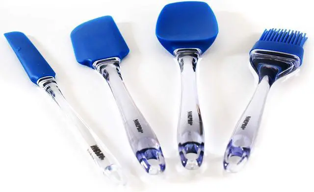 Alt view image 5 of 5 - Norpro Silicone Jar/Icing Spatula, Blue, 10.5in/26.5cm, As Shown