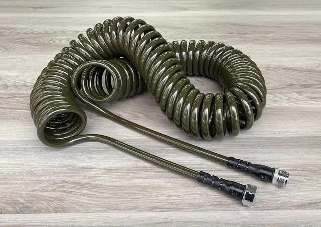 Main image of Water Right 300 Series (3/8") Polyurethane Garden Hose, Drinking Water Safe, 50-Foot, Self-Storing, Olive