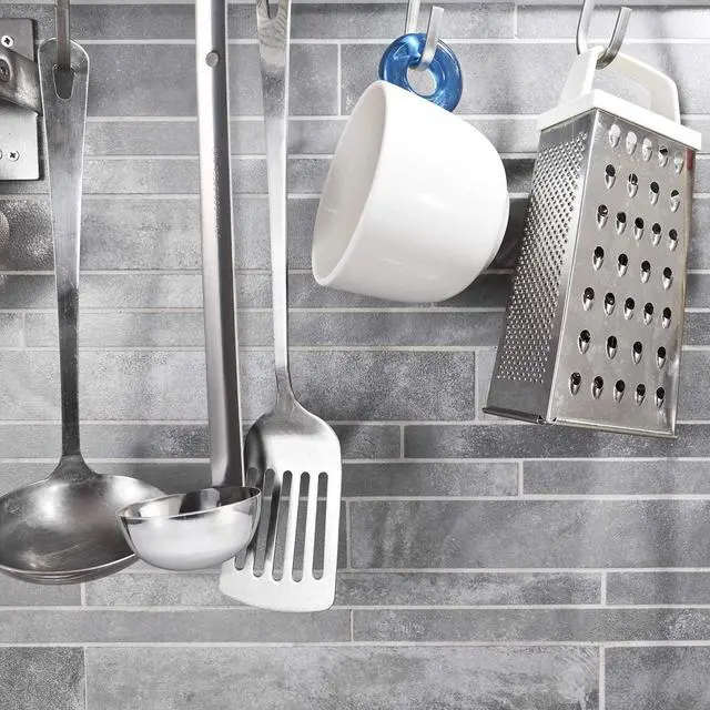 Alt view image 5 of 6 - Meekoo 3 Pieces Stainless Steel Ladles with Pouring Rim Long Handle,1 Oz | For Soup Sauce Gravy Serving, Aguas Frescas Beverages, Hooked Handle Storage, Mirror Finish Dishwasher Safe Easy Clean