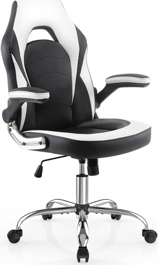 SMUG Racing Style Bonded Leather Gamer Chair Ergonomic Office