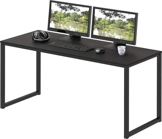 Main image of SHW Home Office 48-Inch Computer Desk, Black