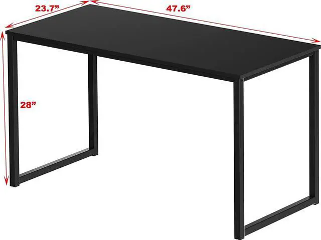 Alt view image 3 of 6 - SHW Home Office 48-Inch Computer Desk, Black