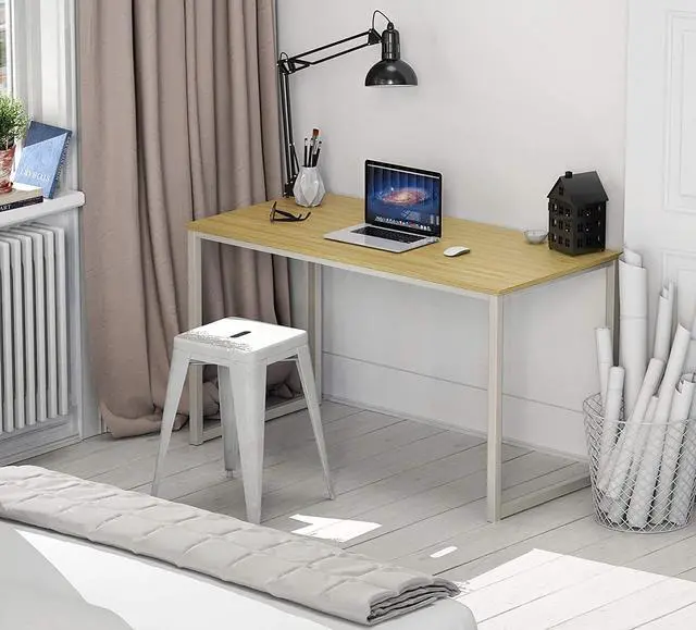 Alt view image 2 of 6 - SHW Home Office 48-Inch Computer Desk, White/Oak