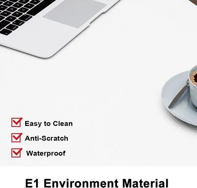 Alt view image 5 of 7 - Tribesigns Modern Simple Computer Desk, 47 inch Office Desk Computer Table, Study Writing Study Desk for Home Office, White